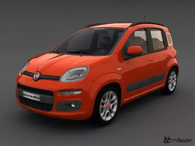 Fiat Panda 2013 3D model