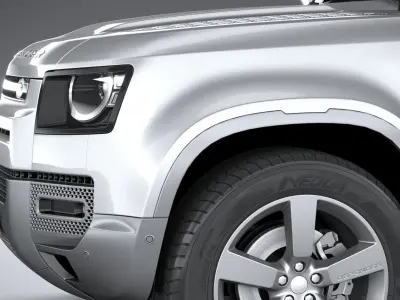 Land Rover Defender 130 2023 3D model