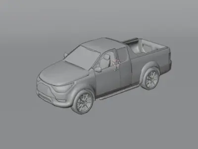 double cabin car  3D model