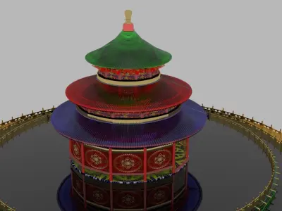 Chinese tower 3D model