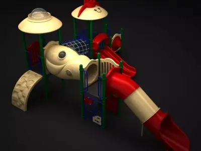 Outdoor Castle 3D model