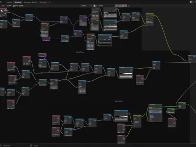 Blender 4 Stylized Waterfall Geometry Node 3D model