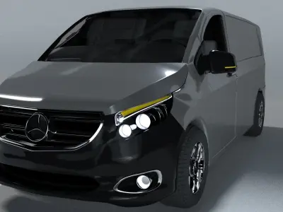 Mercedes-Benz Vito Low-poly 3D model