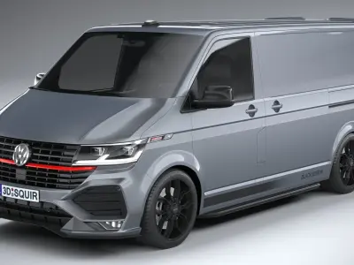 Volkswagen Transporter T6 1 SportLine 2022 3D model