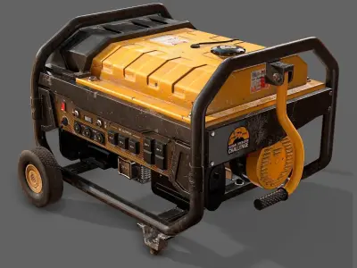 Portable Generator  Low-poly 3D model