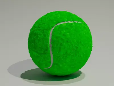 Tennis ball PBR Low-Poly 3d Model Free 3D model