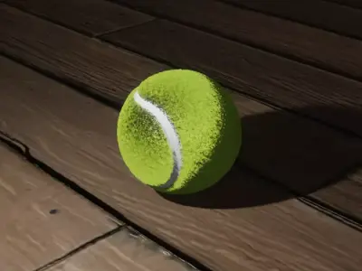 Tennis Ball 3D model 4
