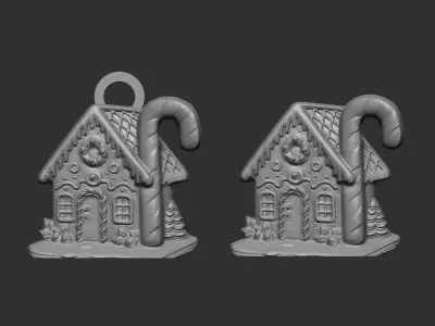 christmas home cookie decor 2 3D print model