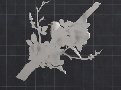 Bird Flower 3D print model