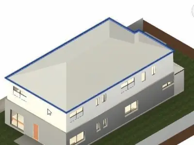 house complete revit project p5 3D model