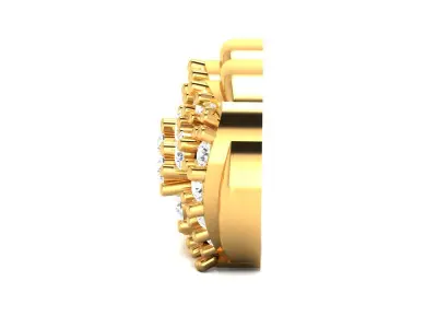 Studs Earrings for Women 3dm STL FBX OBJ Render Details 3D print model