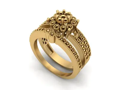 Jewelry ring 012 3D print model