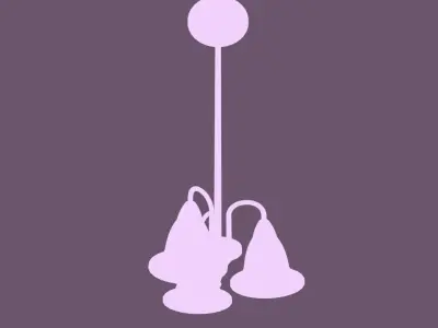 Traditional Chandelier Free 3D model