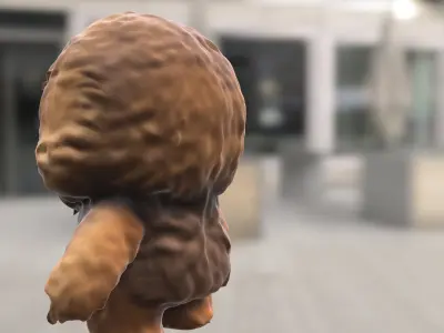 Chibi Chewbacca Low-poly 3D model