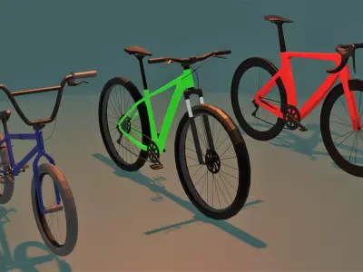 Bike Pack  Free low-poly 3D model