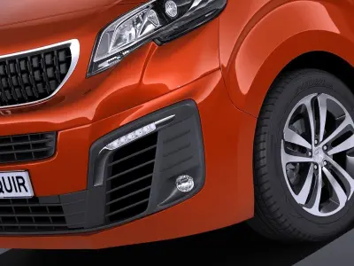 Peugeot Traveller 2017 3D model