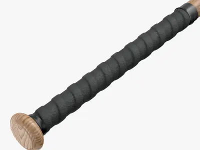 Wood Baseball Bat 3D model
