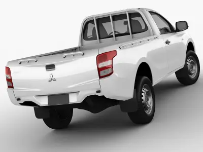 Mitsubishi L200 Triton 2015 Single Cab 3D model