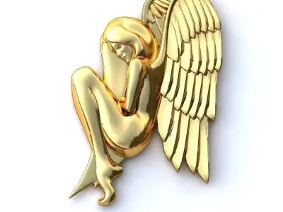 Pendant Angel 3D model