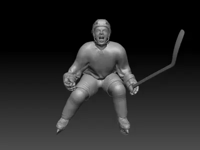 hockey player Inspired Mathew Barzal pose  3D print model