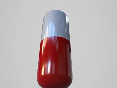 Drug Pill Low-poly 3D model