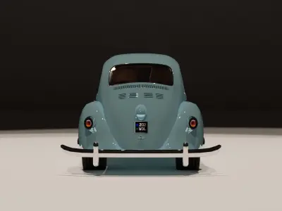 VW Beetle 1951 3D model