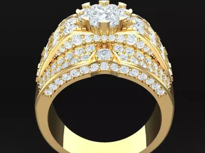 Luxury Men Rings Designs 5MR003 3D print model