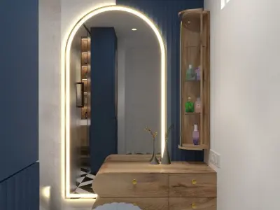 Modern Bathroom Low-poly 3D model