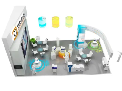 Booth Exhibition Stand a466f 3D model