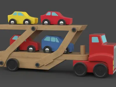 Wooden Toy 3D model buy