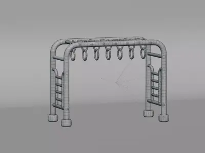 Monkey Bars Low-poly 3D model