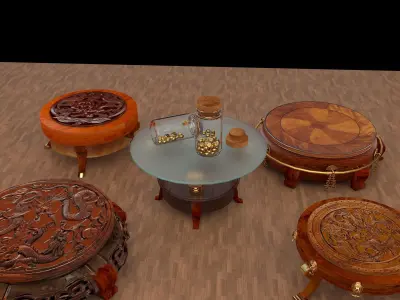Chinese display stand   3D model purchase