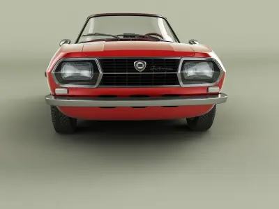 Lancia Fulvia Sport Zagato Spider 3D model