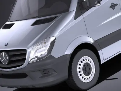 Mercedes-Benz Sprinter Passenger Van 2017 VRAY 3D model
