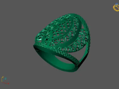 Fancy Womens Rings Plain Rings Ready STL 3DM Models Rings 3D print model 55