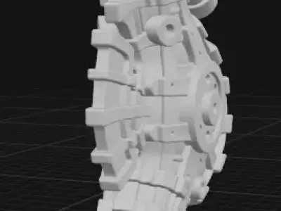 Mechanized Seahorse Sculpture 3D print model