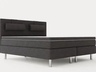 Belinda Continental Bed 180x200 Cm Low-poly 3D model
