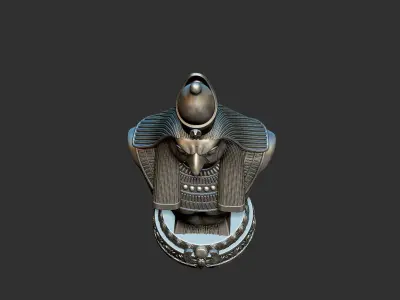 Horus Egyptian God Bust Statue Sculpture 3d printable model 3D print model
