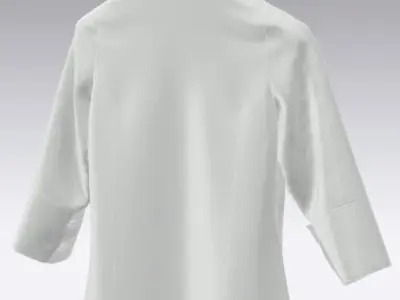 Woman luxury satin blouse 3D model