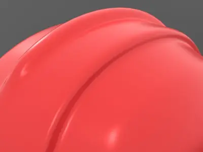 Safety Helmet Low-poly 3D model