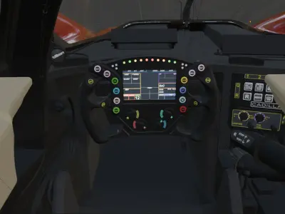 Cadillac race car from Lemans Hybrid 3D MODEl 3D model