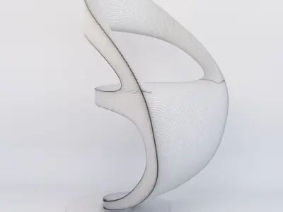modern chair Low-poly 3D model