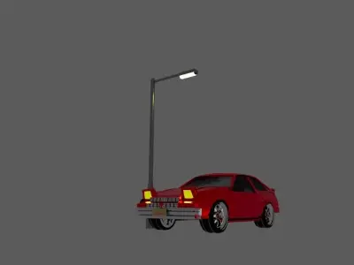 Toyota a86 Free low-poly 3D model