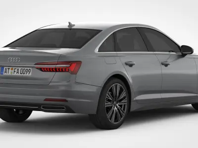 Audi A6 2019 Detailed Interior 3D model