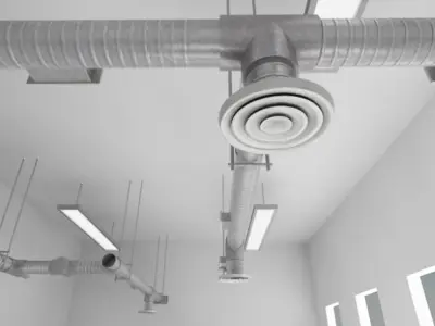 Ventilation system 3D model