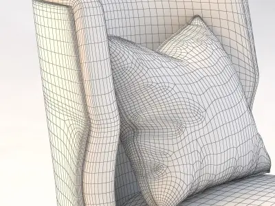 Grace Wood Armchair 3D model