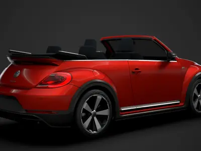 VW Beetle R LIne Convertible 2020 3D model