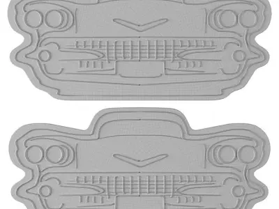 Cadillac Neon Sign 3D model