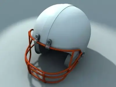 American football helmet 3D model