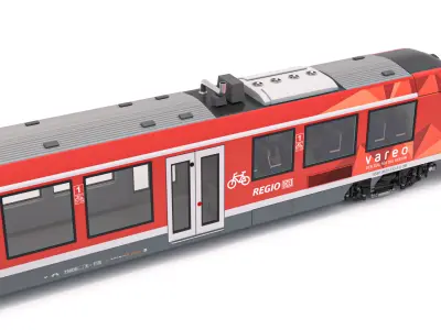 DB Regio Alstom Coradia LINT 54 Train 3D model